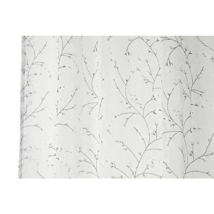 Cortina Romantico DKD Home Decor Blanco 260 x 140 cm (2 Unidades) 3