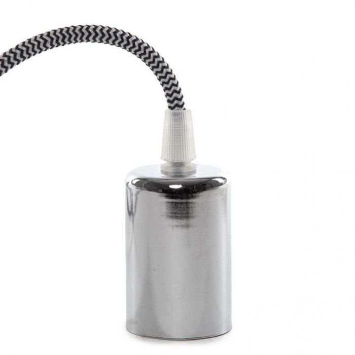 Lámpara Colgante Pendel E27 con Rosetón y Portalámparas de Metal – Cable Textil 1 Metro 0,75mm² – Ideal Bombillas LED Filamento Retro - SC-MPL014 1