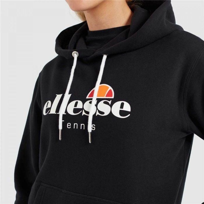Sudadera con Capucha Mujer Ellesse Ascellare Negro 2 Sudadera con Capucha Mujer Ellesse Ascellare Negro 2