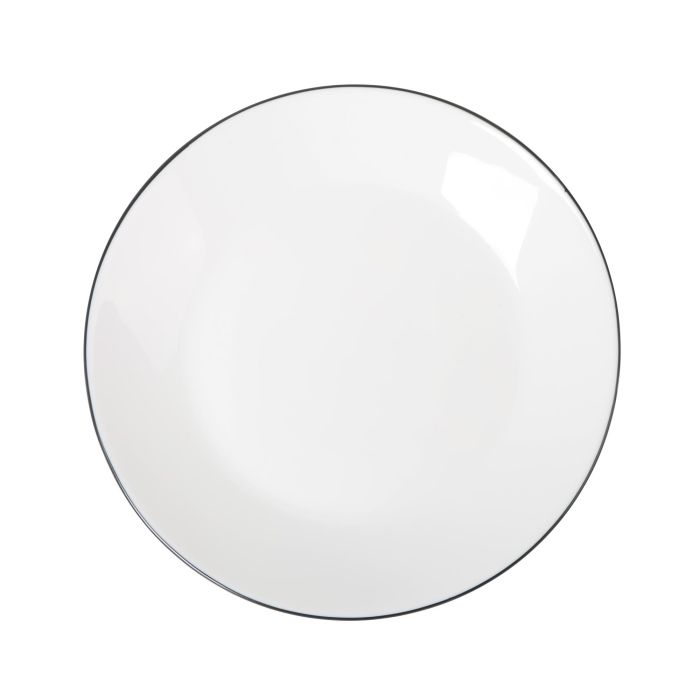 Inde Ischia - Set de 3 Platos de Postre Redonda Ø17.8 cm x 2 cm en Cristal Opalina, Negro (4 Cajas) Inde Ischia - Set de 3 Platos de Postre Redonda Ø17.8 cm x 2 cm en Cristal Opalina, Negro (4 Cajas)