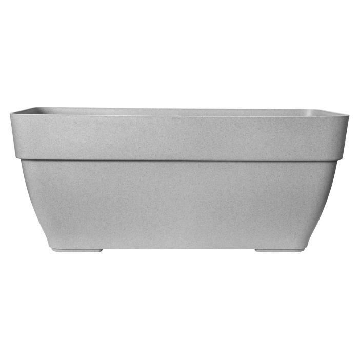 Contenedor de patio ELHO Vibia 80 - Hormigón vivo gris - Exterior - L 34.2 x L 77.4 x H 33.2 cm