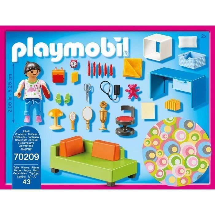 Playmobil 70209 Habitación Adolescente con Personaje, Sofá Cama, Escritorio y Accesorios – Edad +4 Años 1 Playmobil 70209 Habitación Adolescente con Personaje, Sofá Cama, Escritorio y Accesorios – Edad +4 Años 1