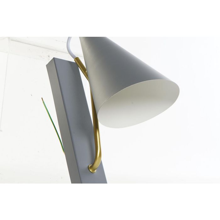 DKD Home Decor Lámpara Aplique Glam Gris Claro Dorado Metal 25 x 29 x 12 cm E27 2 DKD Home Decor Lámpara Aplique Glam Gris Claro Dorado Metal 25 x 29 x 12 cm E27 2