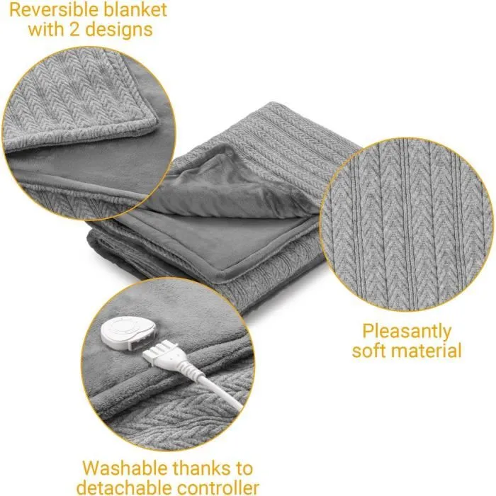 Medisana Manta Térmica HB 680 Reversible Malla Calentamiento Rápido 120W Apagado Automático 3