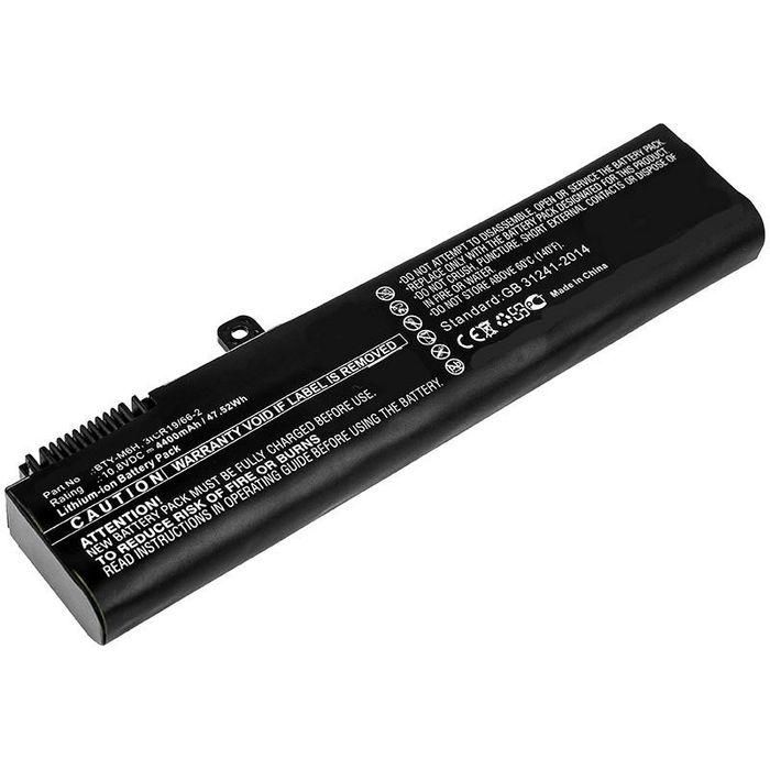 CoreParts Laptop Battery for MSI 47.52Wh 6Cell Li-ion 10.8V 4400mAh Black CoreParts Laptop Battery for MSI 47.52Wh 6Cell Li-ion 10.8V 4400mAh Black