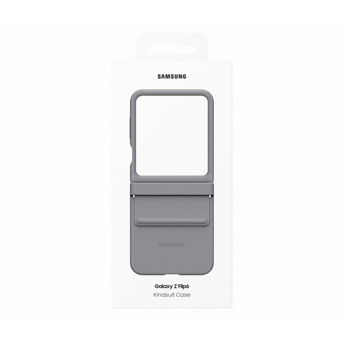 Samsung EF-VF741PJEGWW Funda Kindsuit Original para Samsung Galaxy Z Flip6, Tipo Carcasa Rígida, Color Gris 4