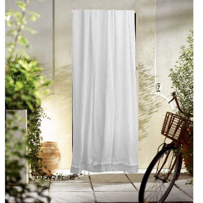 TOISON D'OR - Cortina - Individual - Miramas - 140x225 cm - Protección contra el calor y los insectos - Blanco