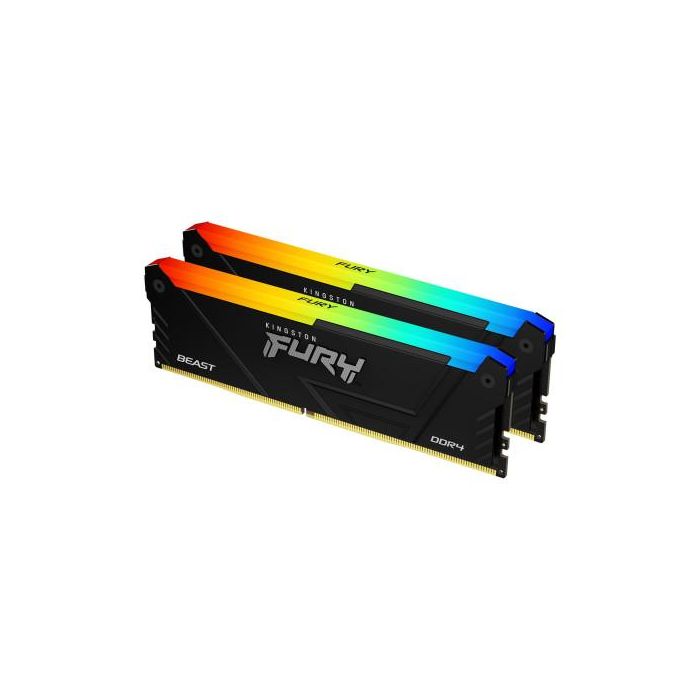 Kingston Technology FURY Beast RGB módulo de memoria 16 GB 2 x 8 GB DDR4 3600 MHz Kingston Technology FURY Beast RGB módulo de memoria 16 GB 2 x 8 GB DDR4 3600 MHz