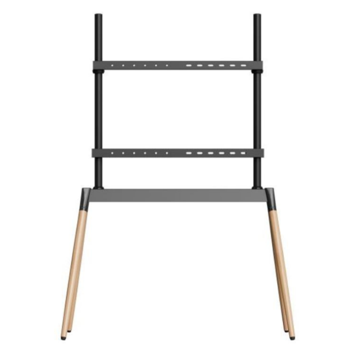 GEMBIRD TVS-86F-01-BK Soporte para TV de hasta 86" Negro, Madera