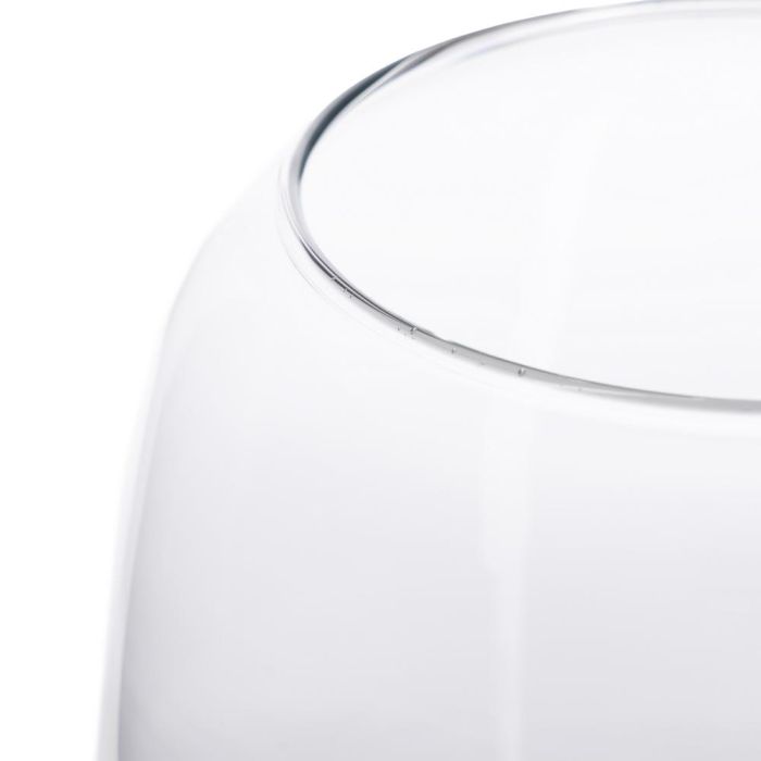 Jarrón Decoración Transparente Cristal 16,50 X 16,50 X 30 cm