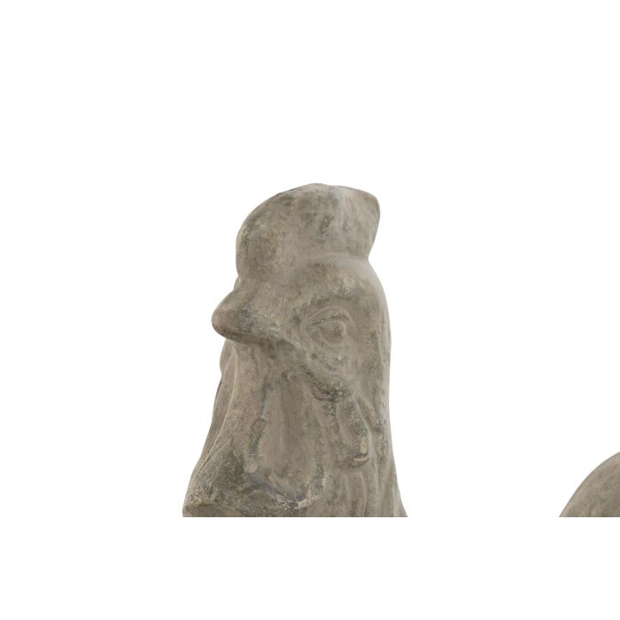 DKD Home Decor Figura Cottage Gris Gallina Cemento 16 x 32 x 25 cm 1