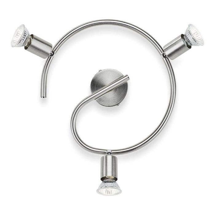 Philips Plafón Limbali 3 Elementos GU10 Cromo Mate Ø32x13 cm (Bombilla no Incluida) 1