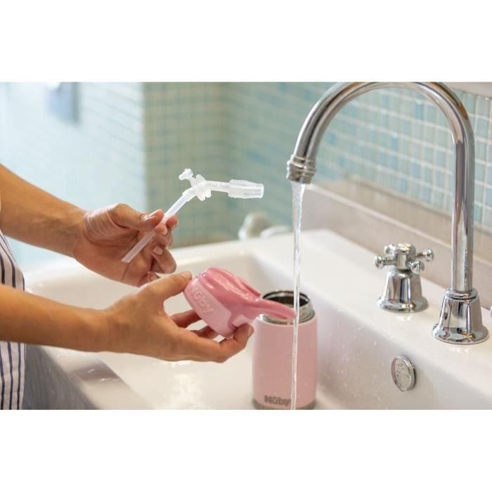 Nuby NUB0039175805622 Botella térmica 300 ml de acero inoxidable en color rosa 2 Nuby NUB0039175805622 Botella térmica 300 ml de acero inoxidable en color rosa 2