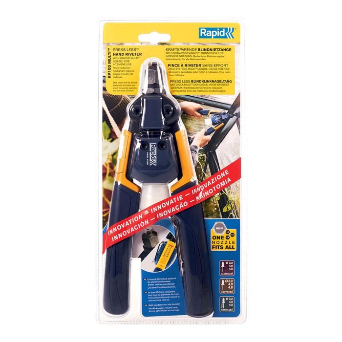 Rapid RP100 Profesional Multi Remachadora Manual con Boquilla Multi para Trabajos de Chapas y Reparaciones 4