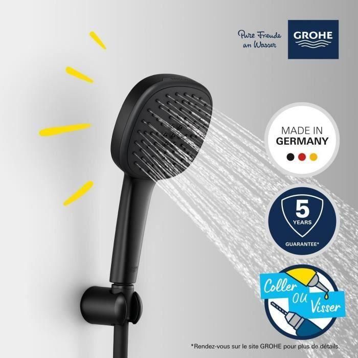 Set de ducha con rociador de 2 chorros, soporte y flexo - GROHE Vitalio Comfort 110 263992431 - Fácil selección - Ahorro de agua 3 Set de ducha con rociador de 2 chorros, soporte y flexo - GROHE Vitalio Comfort 110 263992431 - Fácil selección - Ahorro de agua 3
