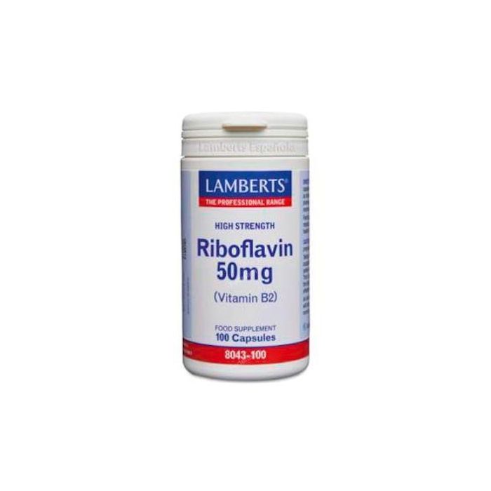 LAMBERTS Vitamina B-2 50 Mg. (Riboflavina) 100 Cápsulas