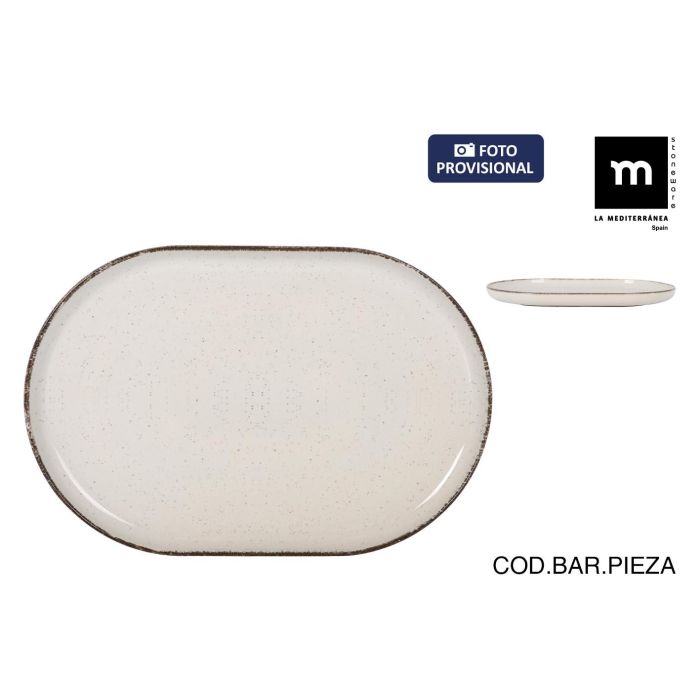 Fuente Oval Anllo Nordic Brillo 30x20x2.5 cm - Inde (12 Unidades) Fuente Oval Anllo Nordic Brillo 30x20x2.5 cm - Inde (12 Unidades)