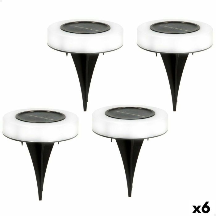 Set de estacas solares de jardín Aktive 4 Piezas ABS 10,5 x 12,5 x 10,5 cm (6 Unidades) Set de estacas solares de jardín Aktive 4 Piezas ABS 10,5 x 12,5 x 10,5 cm (6 Unidades)
