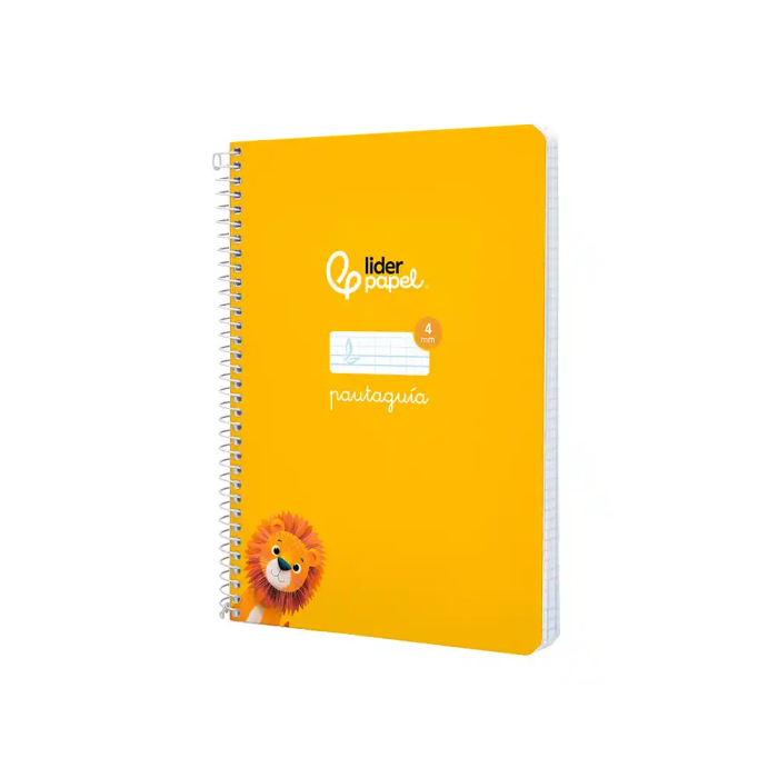 Liderpapel Cuaderno Espiral A5 Tapa Dura 80 Hojas 90gr Cuadro Pautado 4mm Color Amarillo 2