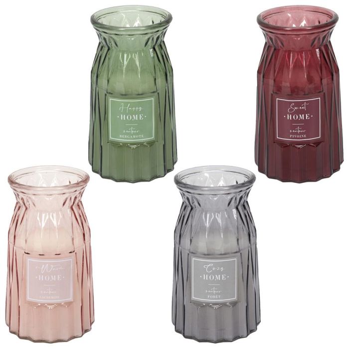 Home Deco Factory Vela Perfumada Jarrón Colección Bougie Cera 550g Duración 100h Altura 18 cm 2