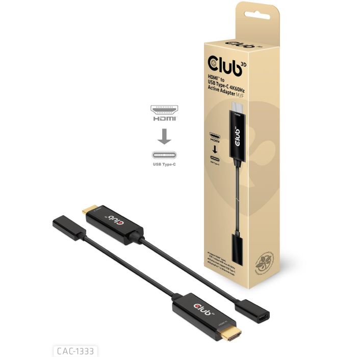 Club3D Adapter HDMI 2.0 a USB-C 4K60Hz activo St/Bu 1 Club3D Adapter HDMI 2.0 a USB-C 4K60Hz activo St/Bu 1