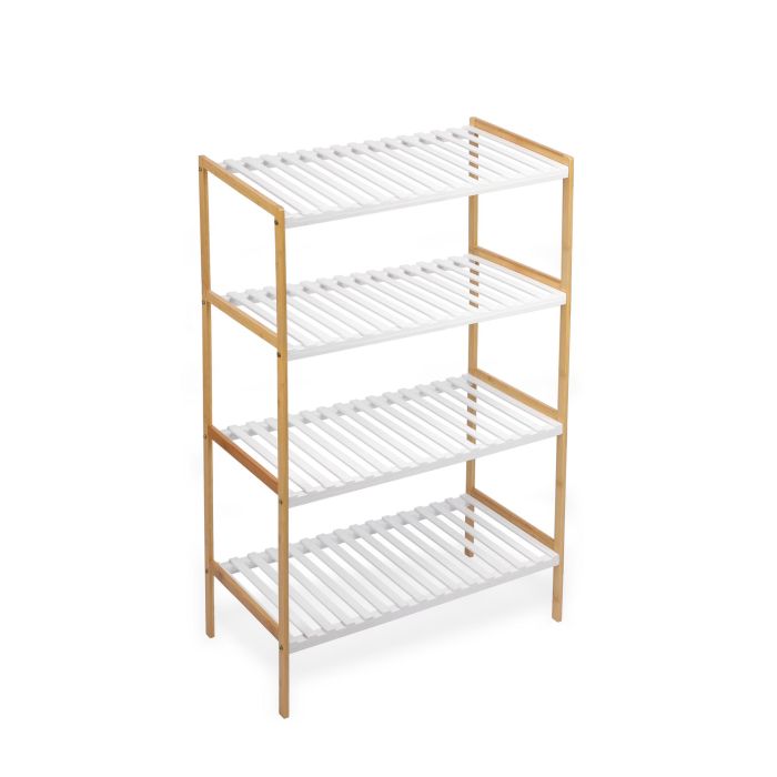 Estantería de Bambú 4 Niveles 70x35x100 cm - Confortime (2 Unidades) 1 Estantería de Bambú 4 Niveles 70x35x100 cm - Confortime (2 Unidades) 1