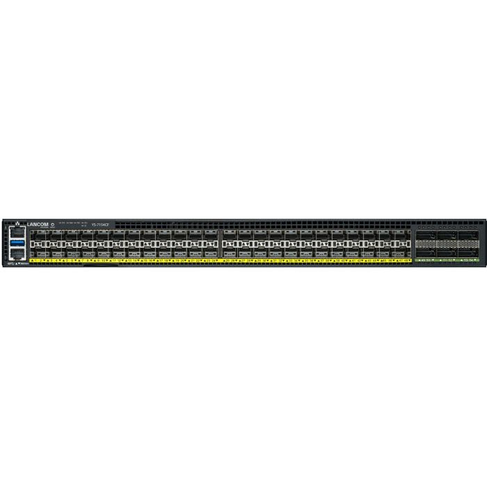 LANCOM YS-7154CF-F2B Switch Gestionado L2/L3, 48 Puertos SFP28, 6 Puertos QSFP28, 2000 Gbit/s, Montaje en Rack 1U