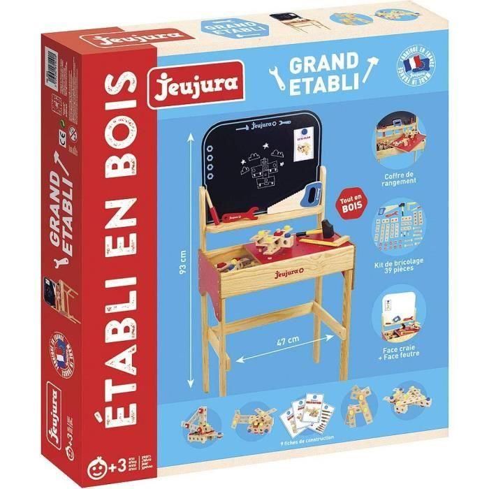 JEUJURA Banco de trabajo grande de madera 2 JEUJURA Banco de trabajo grande de madera 2
