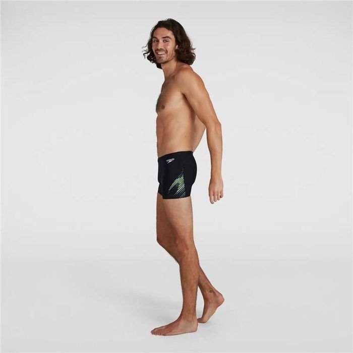 Bañador Hombre Speedo Allover V-Cut Aquashort Negro 4 Bañador Hombre Speedo Allover V-Cut Aquashort Negro 4