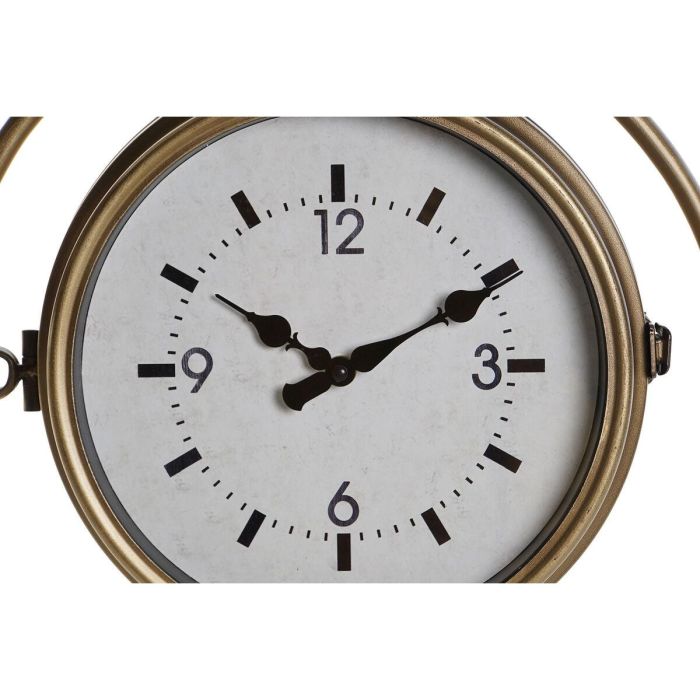 Reloj Pared Tradicional DKD Home Decor Gris Dorado 14.5 x 47 x 43 cm (2 Unidades) 3