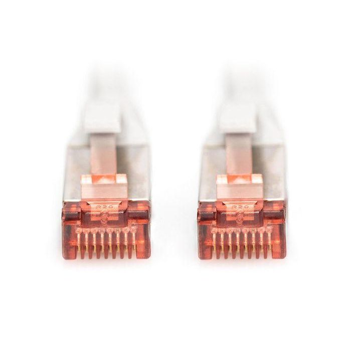 Digitus CAT 6 S-FTP patch cord, Cu, LSZH AWG 27/7, length 0.5 m, grey 1