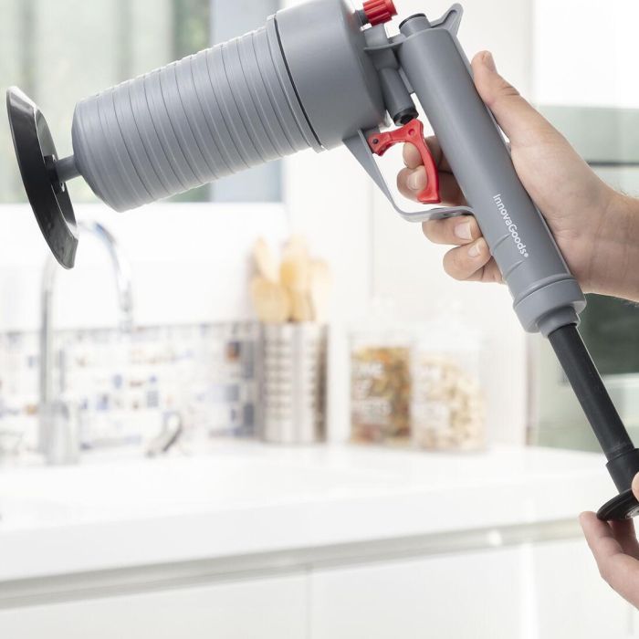 Pistola Desatascadora de Aire Comprimido Universal con Adaptadores KlinGun InnovaGoods 9