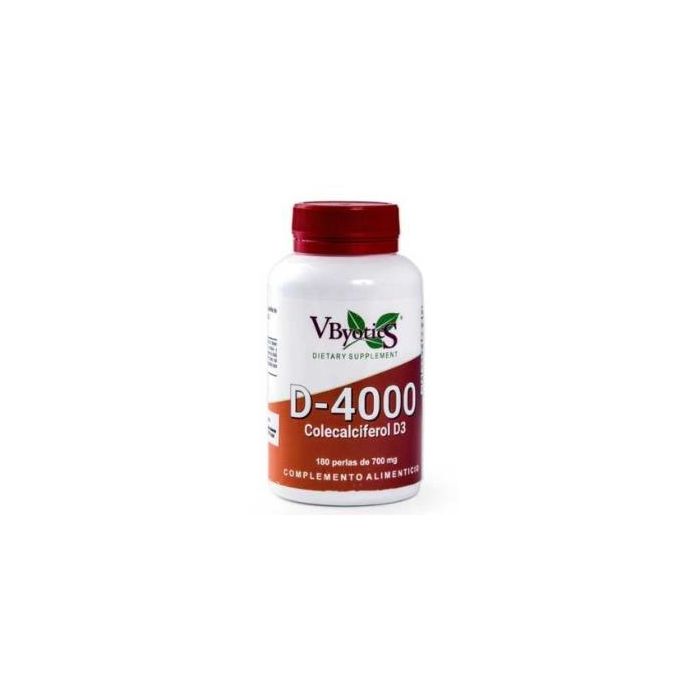Vitamina D3 4000Ui 180Perlas