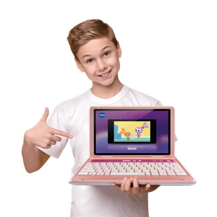 VTECH Genio ¡Mi primera computadora real! Rosado Ordenador para niños con interfaz, teclado QWERTY, ratón y pantalla 5'' 8GB 1 VTECH Genio ¡Mi primera computadora real! Rosado Ordenador para niños con interfaz, teclado QWERTY, ratón y pantalla 5'' 8GB 1