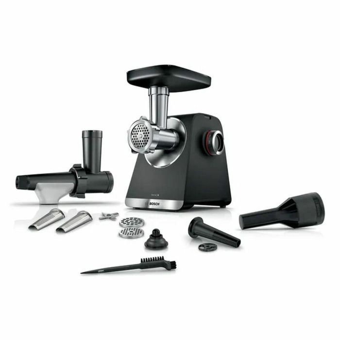 Bosch MFWS650B Picadora de carne Serie 6, 500 W, 3,5 kg/min, 3 rejillas Negra 8