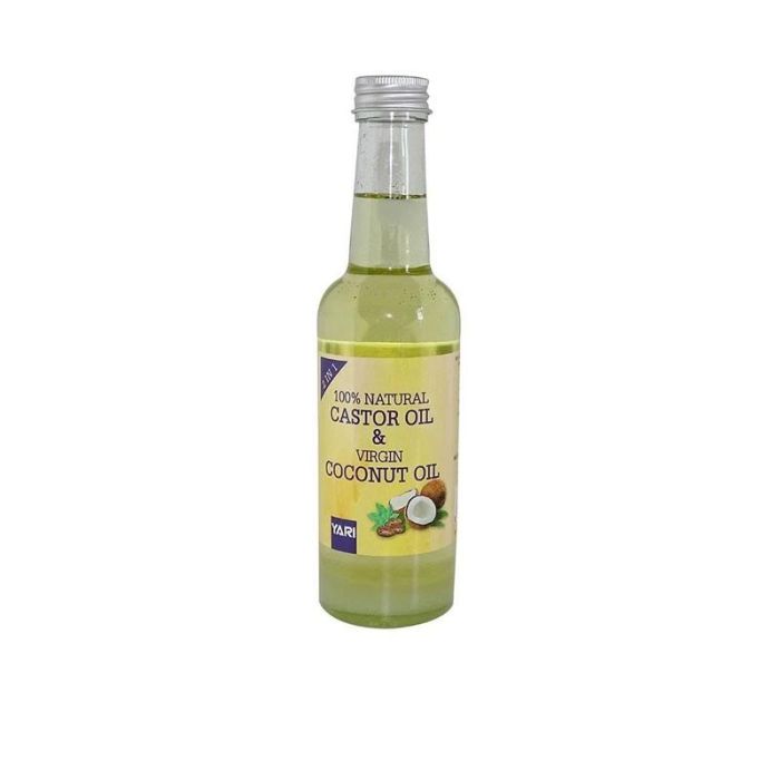 Yari 100% Castor Oil & Virgin Coconut Oil 250 mL Yari