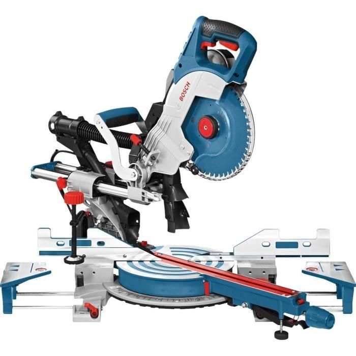 Bosch Professional GCM 8 SDE Sierra de Inglete Radial 1600W, Disco 261mm, Eje 30mm, Velocidad Variable, Inclinación Ambos Lados 1