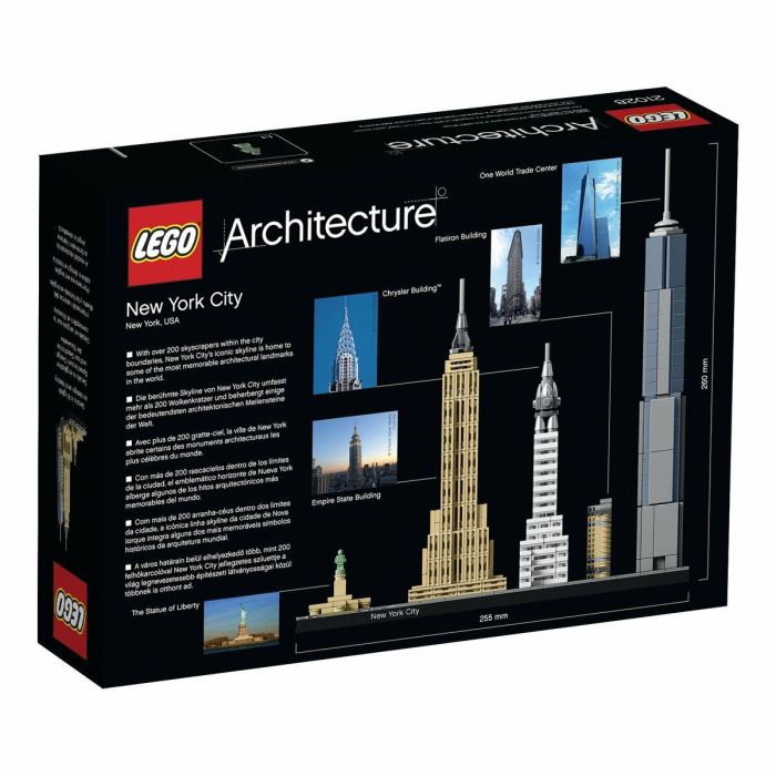 Lego Architecture Skyline - Ciudad de Nueva York con edificios Flatiron, Chrysler, Empire State, One World Trade Center y Estatua de la Libertad 4 Lego Architecture Skyline - Ciudad de Nueva York con edificios Flatiron, Chrysler, Empire State, One World Trade Center y Estatua de la Libertad 4