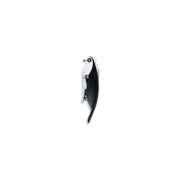 Alessi AAM32 B Sacacorchos Parrot Negro - Diseño Alessandro Mendini, Profesional y Doméstico, Apto para Vino y Cerveza Alessi AAM32 B Sacacorchos Parrot Negro - Diseño Alessandro Mendini, Profesional y Doméstico, Apto para Vino y Cerveza