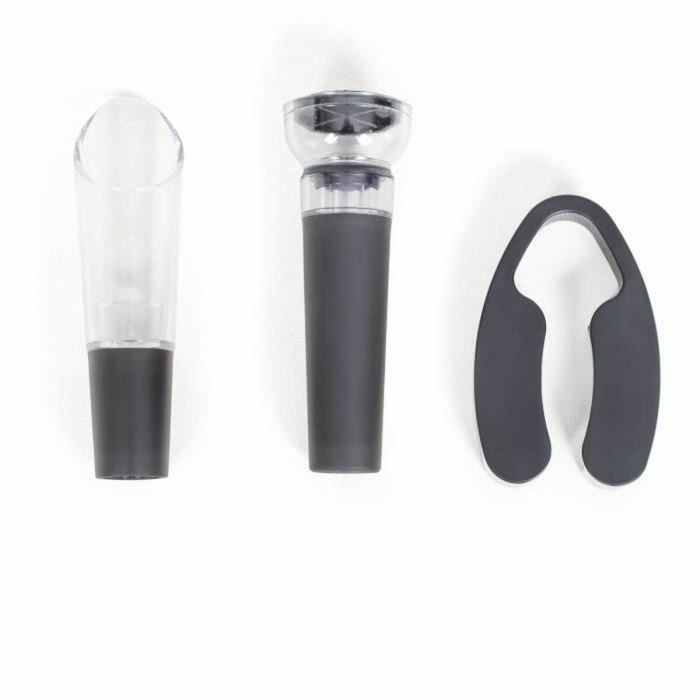 Livoo GS159 Set de Vino Eléctrico Recargable Universal con 5 Accesorios, Funciona por Presión, Capacidad 30 Botellas 2