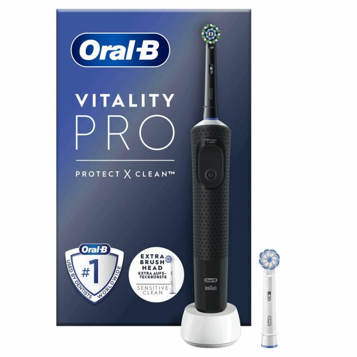Cepillo de Dientes Eléctrico Oral-B Vitality Pro Negro 1 Cepillo de Dientes Eléctrico Oral-B Vitality Pro Negro 1