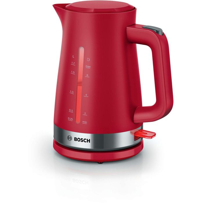 Bosch TWK 4M224 MyMoment Hervidor de Agua Eléctrico, 1.7 L, 2400 W, Desconexión Automática, Rojo
