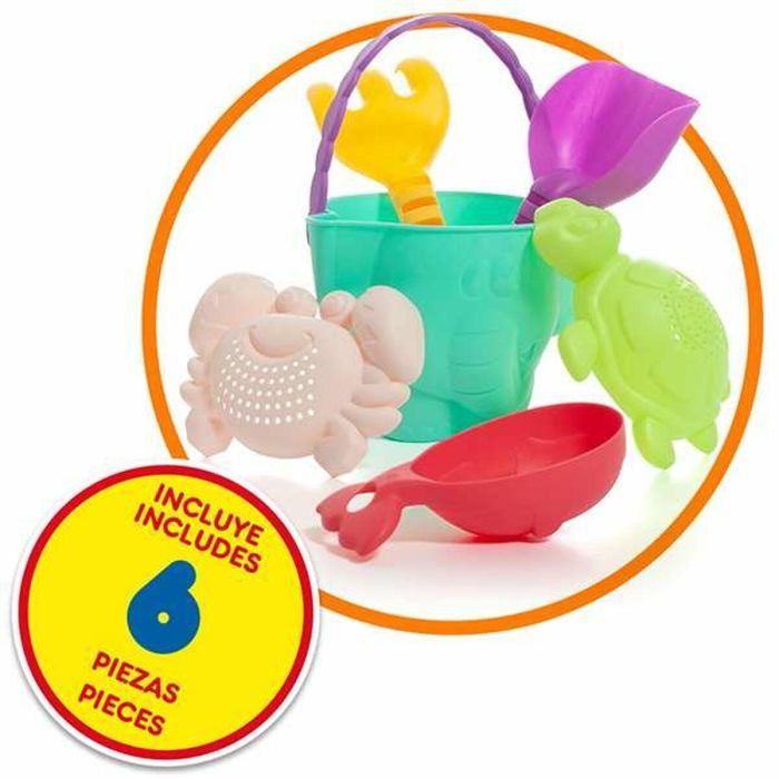 Molto Carro de Playa Plegable con Asa y Zona para Construir Arena, Incluye 6 Accesorios de Playa, Ideal para Niños 1+ Años 6 Molto Carro de Playa Plegable con Asa y Zona para Construir Arena, Incluye 6 Accesorios de Playa, Ideal para Niños 1+ Años 6