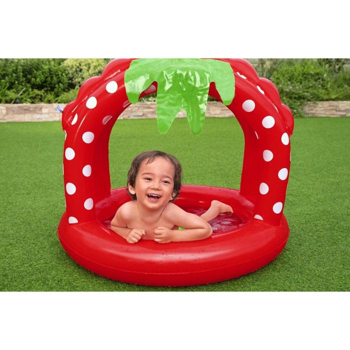 Bestway Piscina Hinchable Infantil con Techo Suelo Acolchado 91x91x91 cm +2 Años Jardin 52387 1