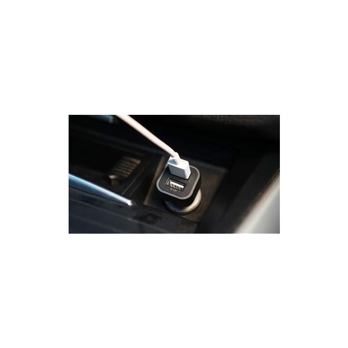Elbe CARG-301-QC Cargador USB para Coche Doble Puerto Carga Rápida QC 3.0 Compatible Apple 2.4A Iluminación LED 1