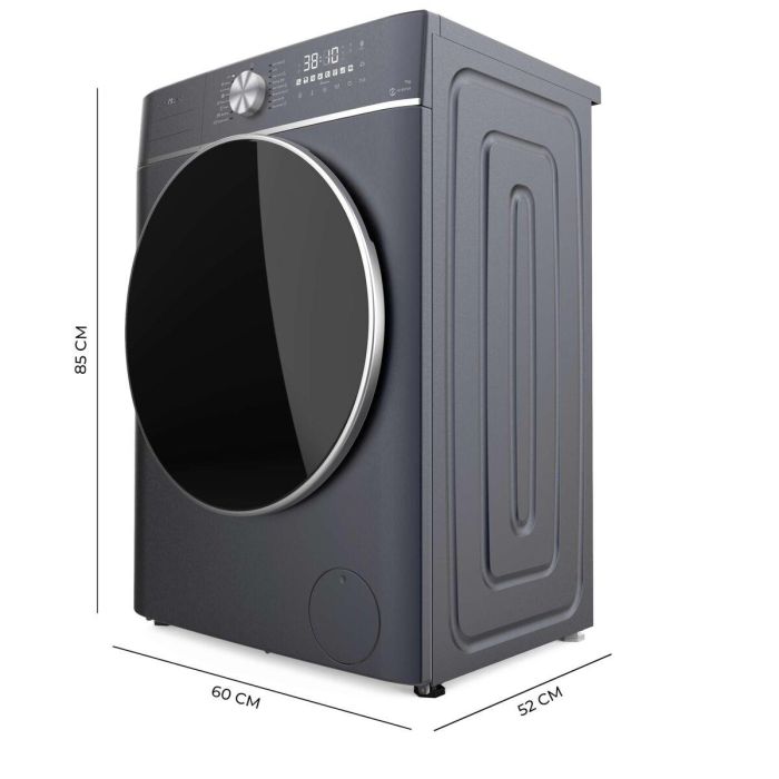 Cecotec Lavadora-Secadora 8580 Inverter Titanium 8/5kg 1400rpm Motor Inverter Acero Gris 12
