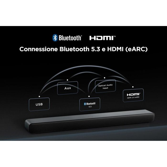 Barra de Sonido TCL S55HE Negro 40 W 60 W 8