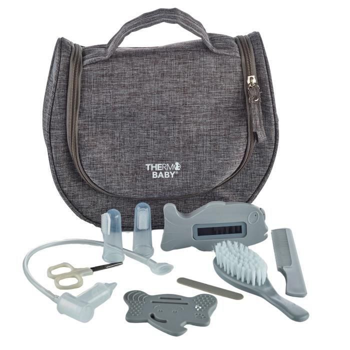 Neceser THERMOBABY - con accesorios - gris jaspeado Neceser THERMOBABY - con accesorios - gris jaspeado