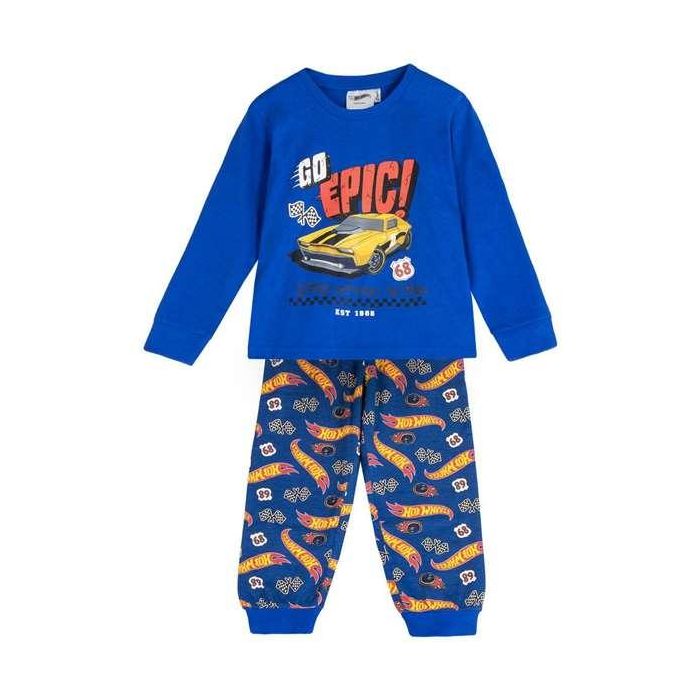 Pijama largo single jersey hot wheels 5 años 0 Pijama largo single jersey hot wheels 5 años 0