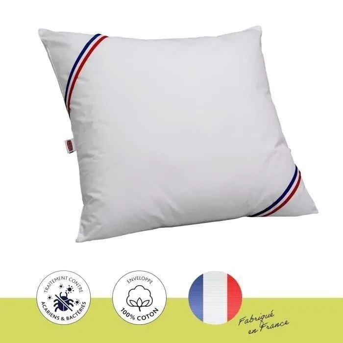 Dodo Almohada Grand luxe Quallofil Allerban 60x60 cm Blanco Algodón Lujo Tratamiento Antiácaros Fabricación Francesa Dodo Almohada Grand luxe Quallofil Allerban 60x60 cm Blanco Algodón Lujo Tratamiento Antiácaros Fabricación Francesa